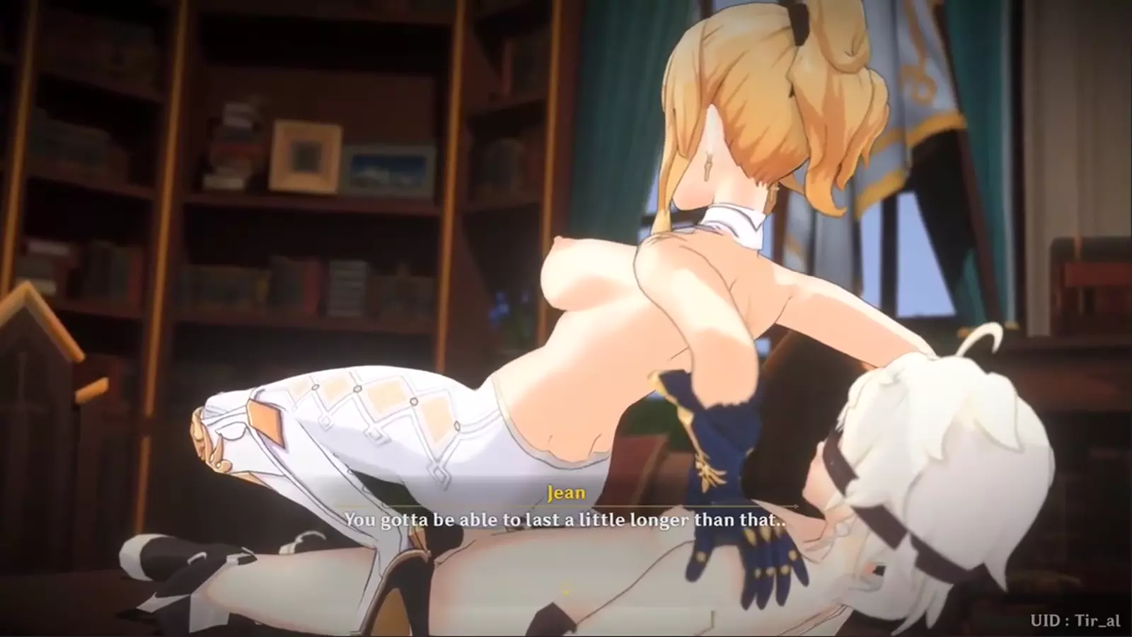 Twin tailed Catgirl step Double in Thrusting